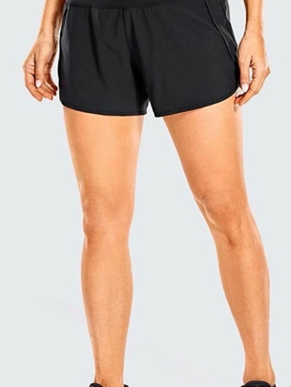 CRZ YOGA Women's Athletic Shorts in BLACK XS